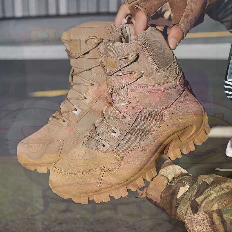 Men'S Fashion Over 40 - Tan Long Barrel Deadlift Casual Sneakers
