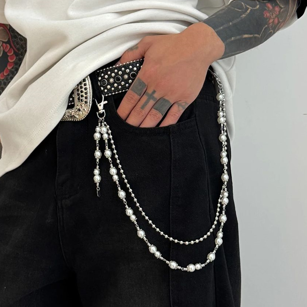 Men'S Fashion Pants 2025 - Ingemark 2025 Faddish Unique Imitation Pearl