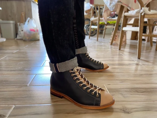 Mens Fashion Dress Shoes - High-tooling Boots Men's Goodyear-Welted Vintage Boots