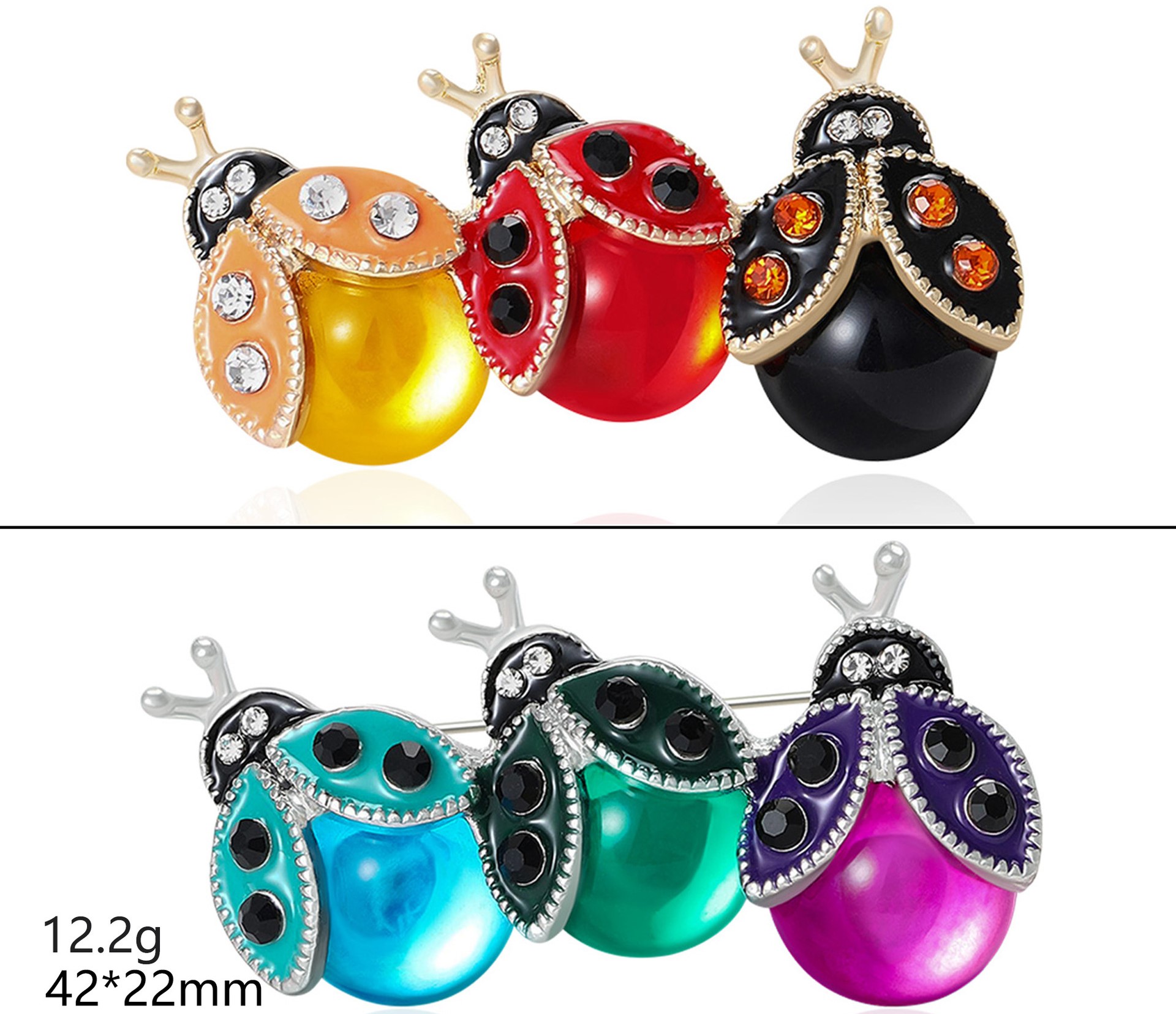 Men'S Fashion Easter - Personality Three Colored Seven Spotted Ladybug