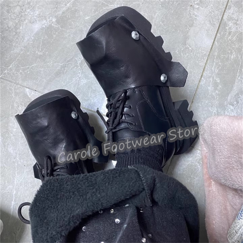 Fashion Square Toe Chunky Bott - огляд і ціна Men Fashion Rave