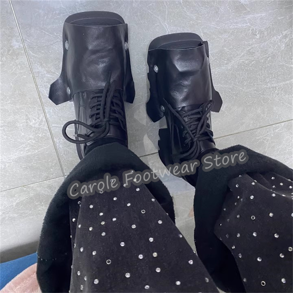 Fashion Square Toe Chunky Bott - огляд і ціна Men Fashion Rave