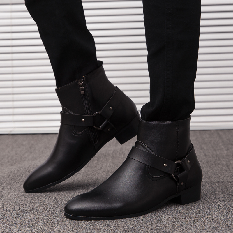 2026 New Ankle Boots PU Leathe - огляд і ціна Mens Fashion Dress Shoes