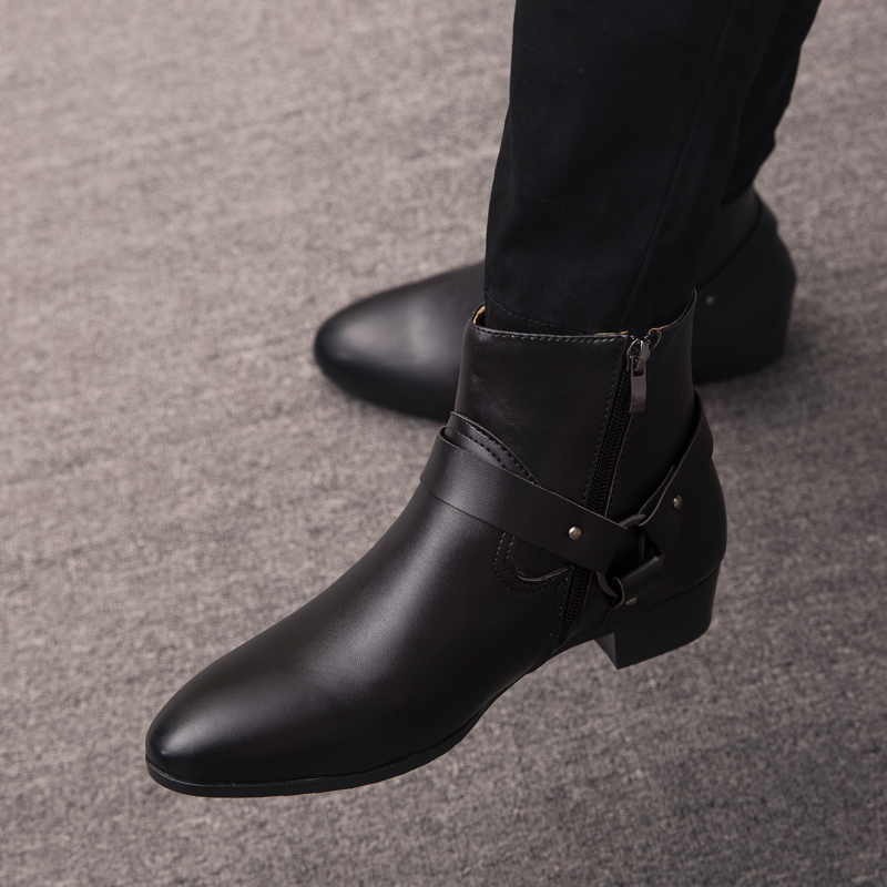 2026 New Ankle Boots PU Leathe - огляд і ціна Mens Fashion Dress Shoes