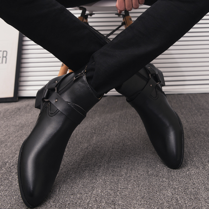 2026 New Ankle Boots PU Leathe - огляд і ціна Mens Fashion Dress Shoes