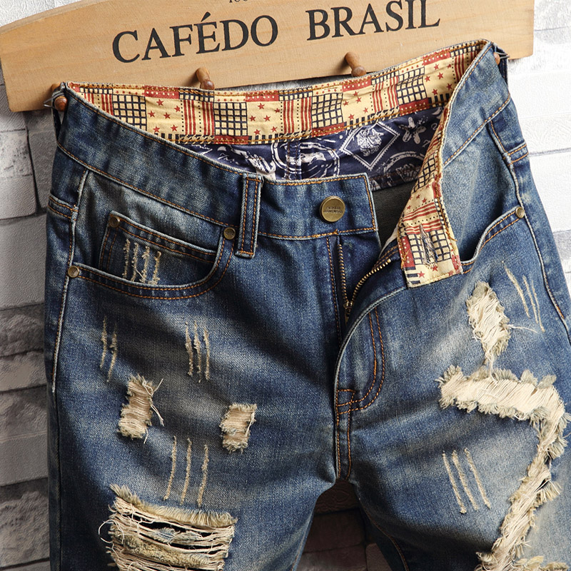 Ripped Hip-hop Denim Shorts Me - огляд і ціна Men Fashion Jeans