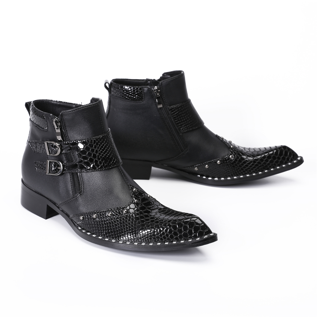fashion rivets pointed toe men - огляд і ціна Mens Fashion Dress Shoes