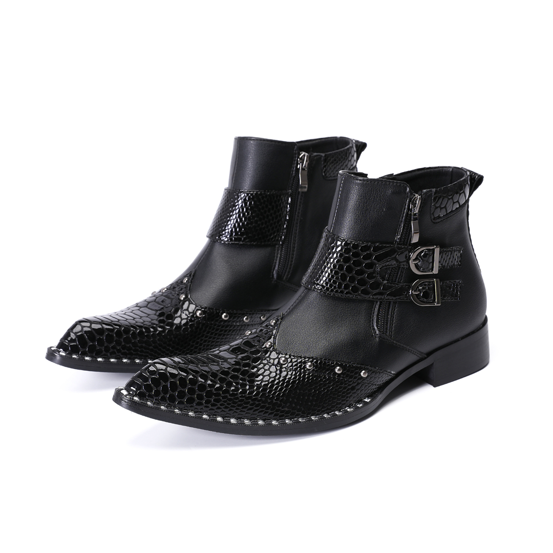 fashion rivets pointed toe men - огляд і ціна Mens Fashion Dress Shoes