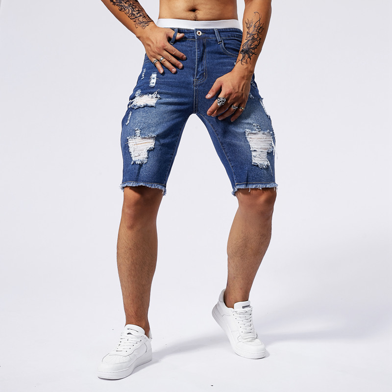 2025 Summer New Men's Ripped D - огляд і ціна Men'S Fashion Pants 2025