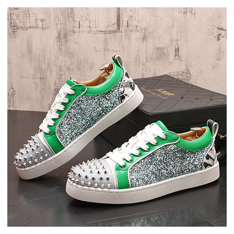 mens luxury fashion silver riv - огляд і ціна Mens Fashion Dress Shoes