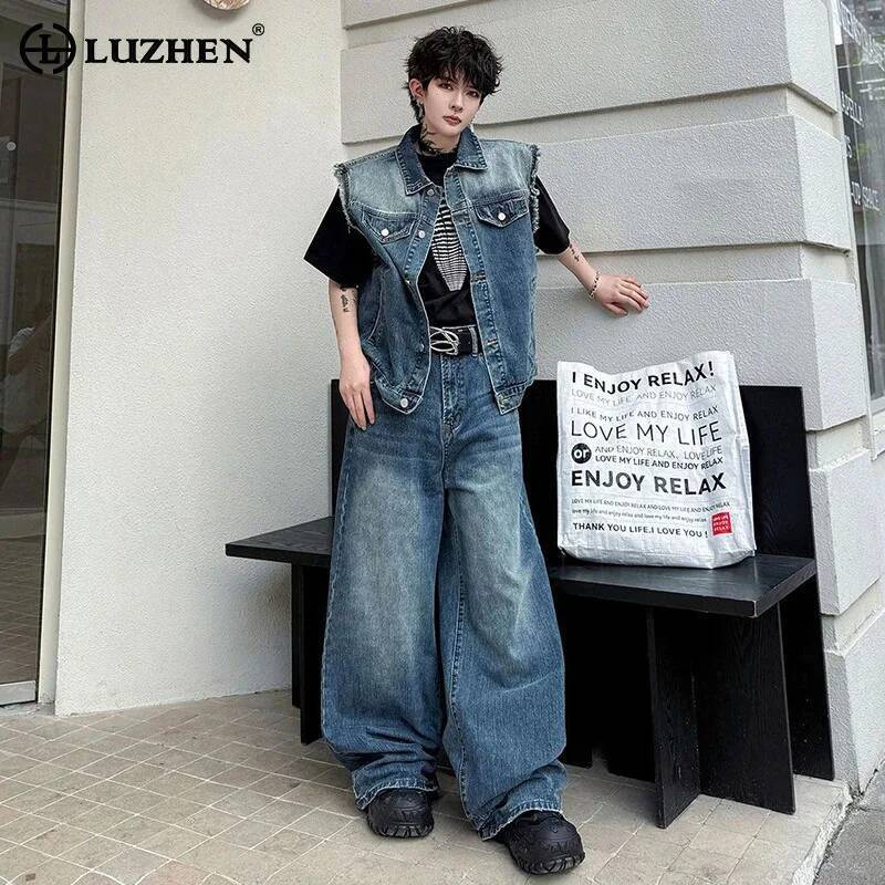 LUZHEN 2026 Summer Denim Two-p - огляд і ціна Men Fashion Jeans