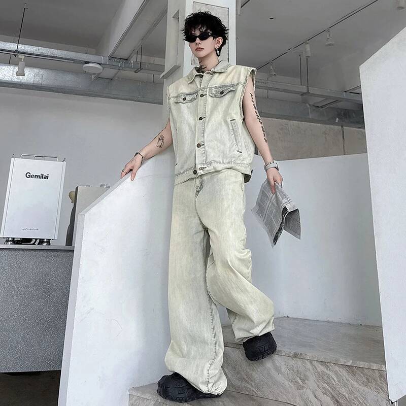 LUZHEN 2026 Summer Denim Two-p - огляд і ціна Men Fashion Jeans