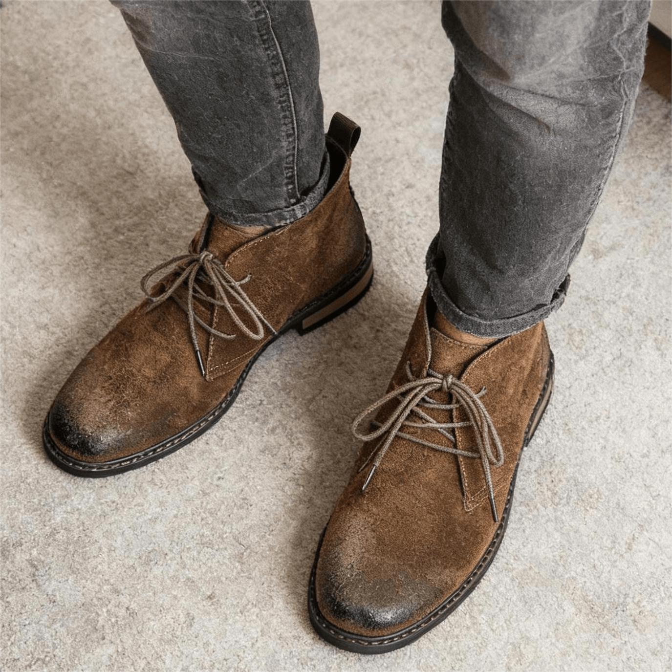 Leather Boots Retro Comfortabl - огляд і ціна Men'S Fashion Model