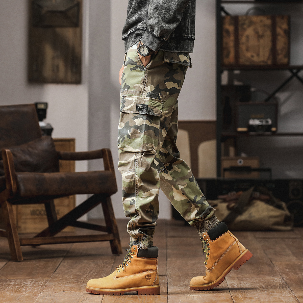 6 Pockets Camo Tactical Man Ca - огляд і ціна Mens Fashion Camo Pants