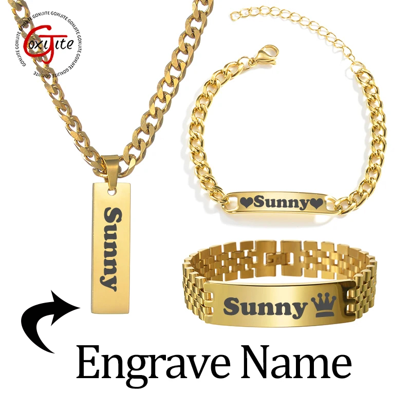 Goxijite Custom Engraved Name  - огляд і ціна Men Fashion Rave