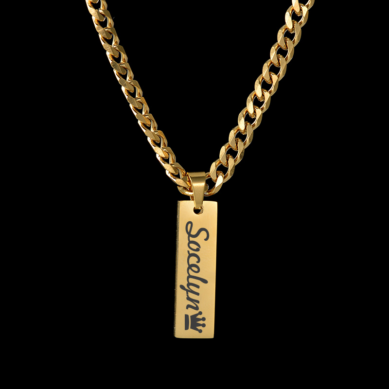Goxijite Custom Engraved Name  - огляд і ціна Men Fashion Rave