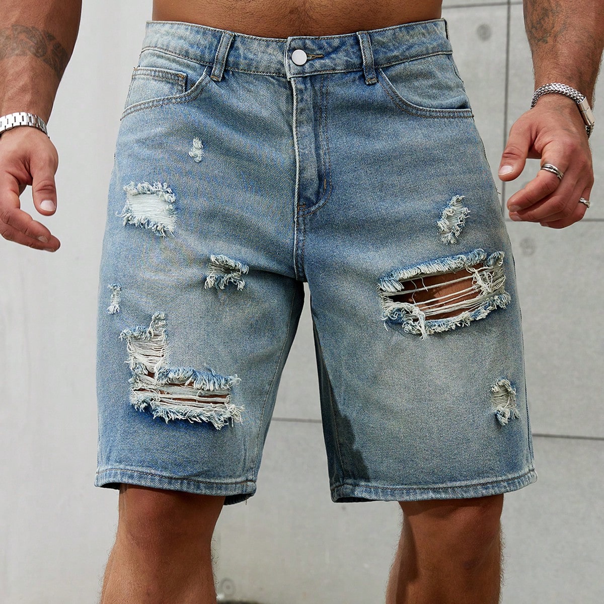 New Fashion Mens Ripped Short  - огляд і ціна Men Fashion Jeans
