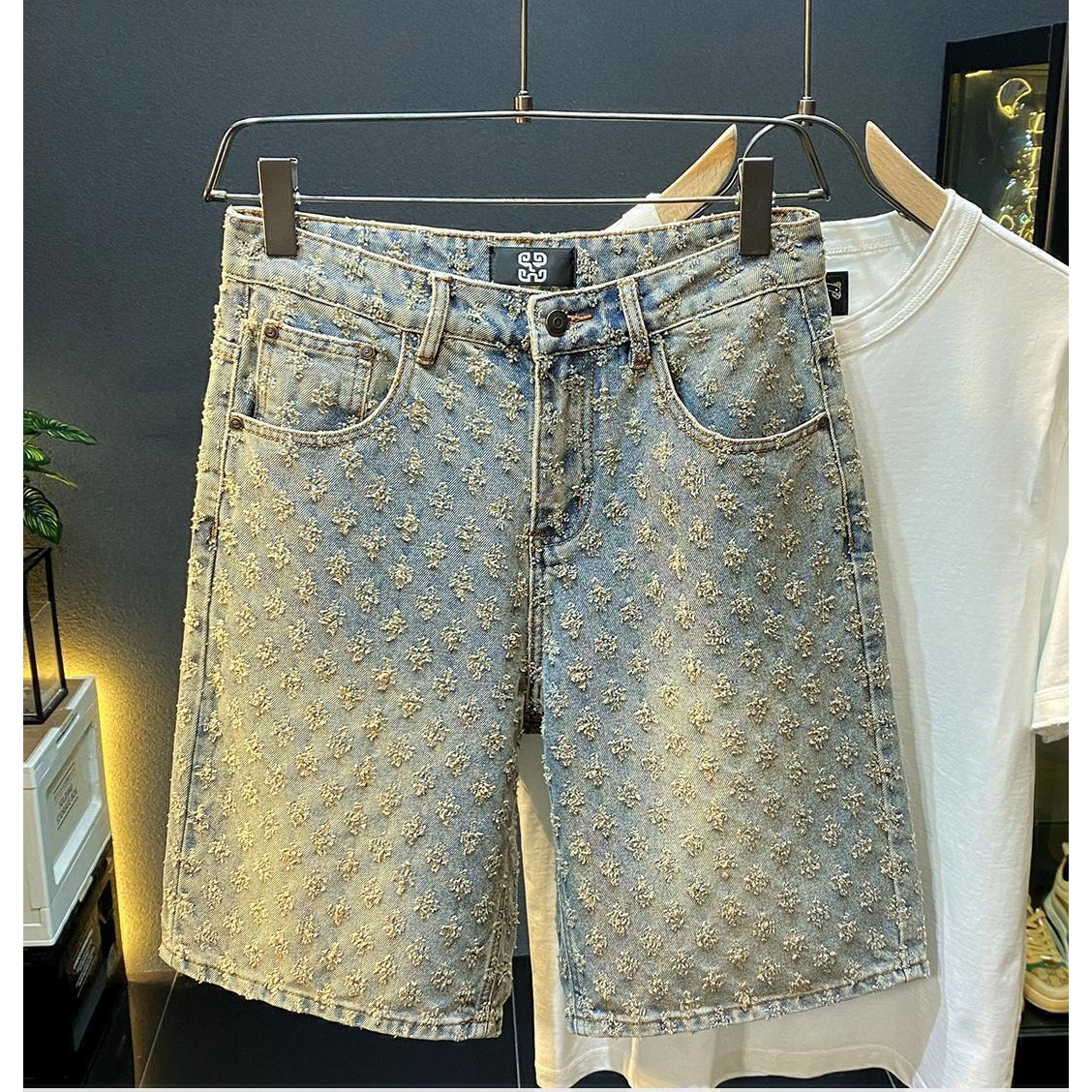 Summer High Street Denim Short - огляд і ціна Men Fashion Jeans