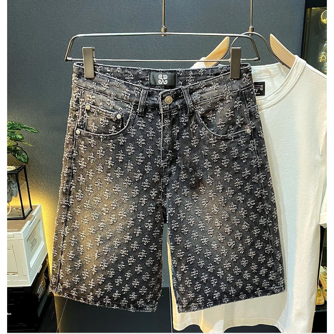 Summer High Street Denim Short - огляд і ціна Men Fashion Jeans