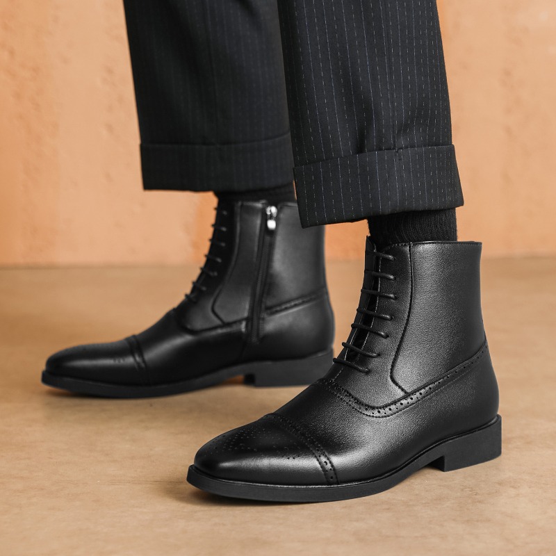 Luxury Men's Boots New High-to - огляд і ціна Mens Fashion Dress Shoes