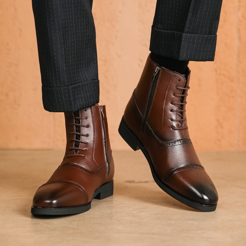 Luxury Men's Boots New High-to - огляд і ціна Mens Fashion Dress Shoes
