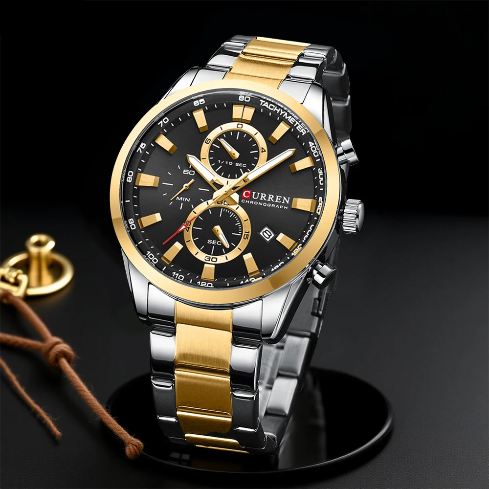 CURREN Casual Quartz Chrono Sp - огляд і ціна Men'S Fashion Model