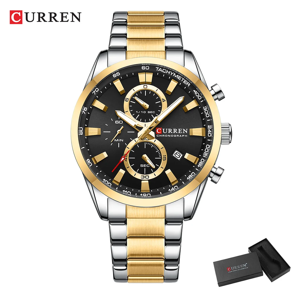 CURREN Casual Quartz Chrono Sp - огляд і ціна Men'S Fashion Model