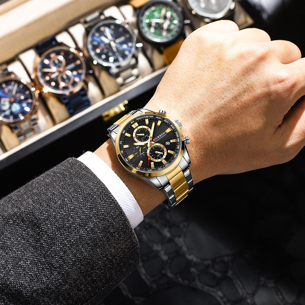 CURREN Casual Quartz Chrono Sp - огляд і ціна Men'S Fashion Model