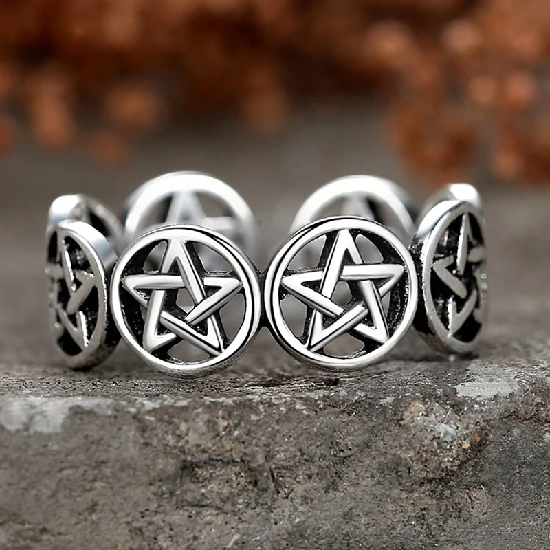 Vintage Star Pentagram Punk Ch - огляд і ціна Men'S Fashion Easter