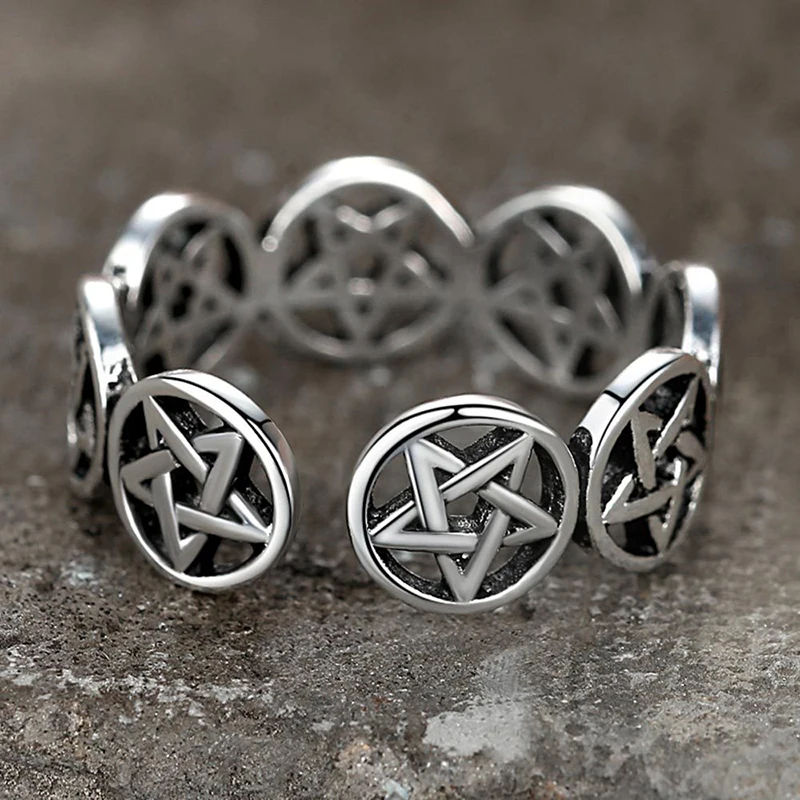 Vintage Star Pentagram Punk Ch - огляд і ціна Men'S Fashion Easter