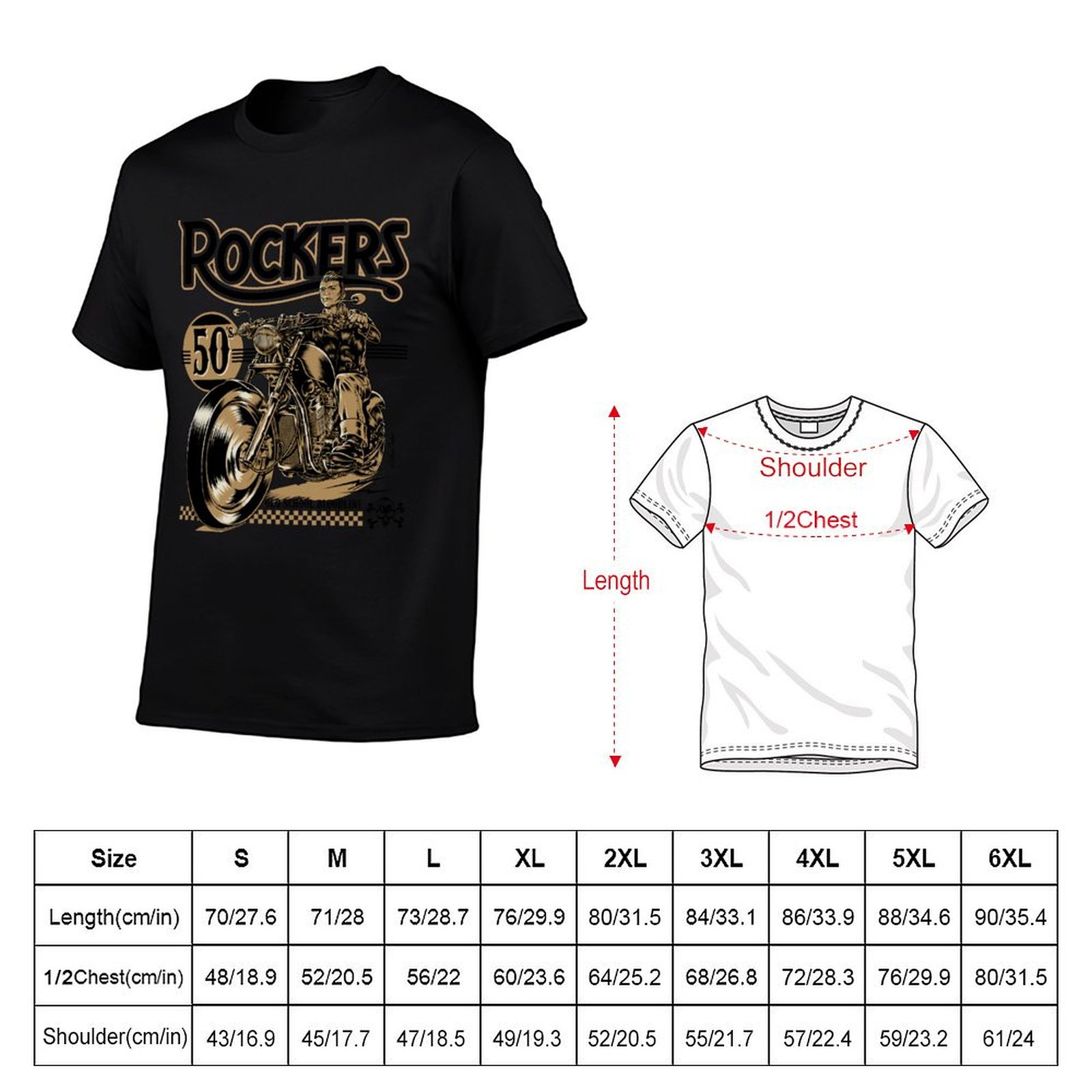 Rockers 50s T-Shirt Fashion Si - огляд і ціна Mens Fashion In The 50S