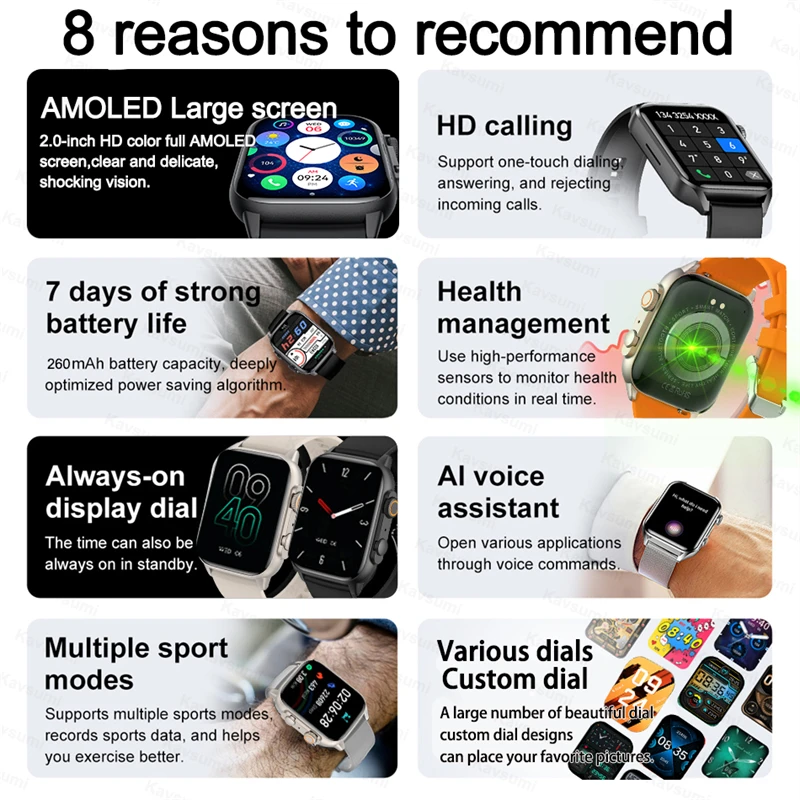 New Smartwatch Man Women AMOLE - огляд і ціна Men'S Fashion App