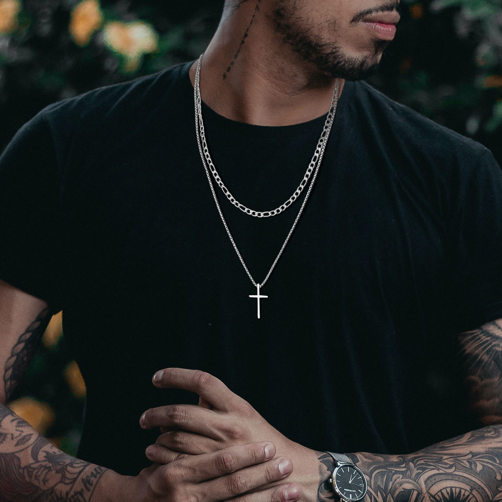 Trendy Cross Necklace for Men  - огляд і ціна Mens Fashion In The 50S