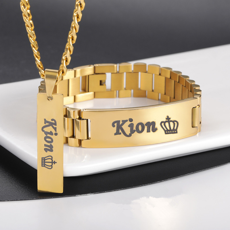 Custom Men Name Necklace Big B - огляд і ціна Men Fashion Rave
