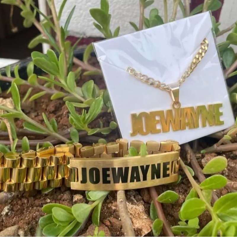 Custom Men Name Necklace Big B - огляд і ціна Men Fashion Rave