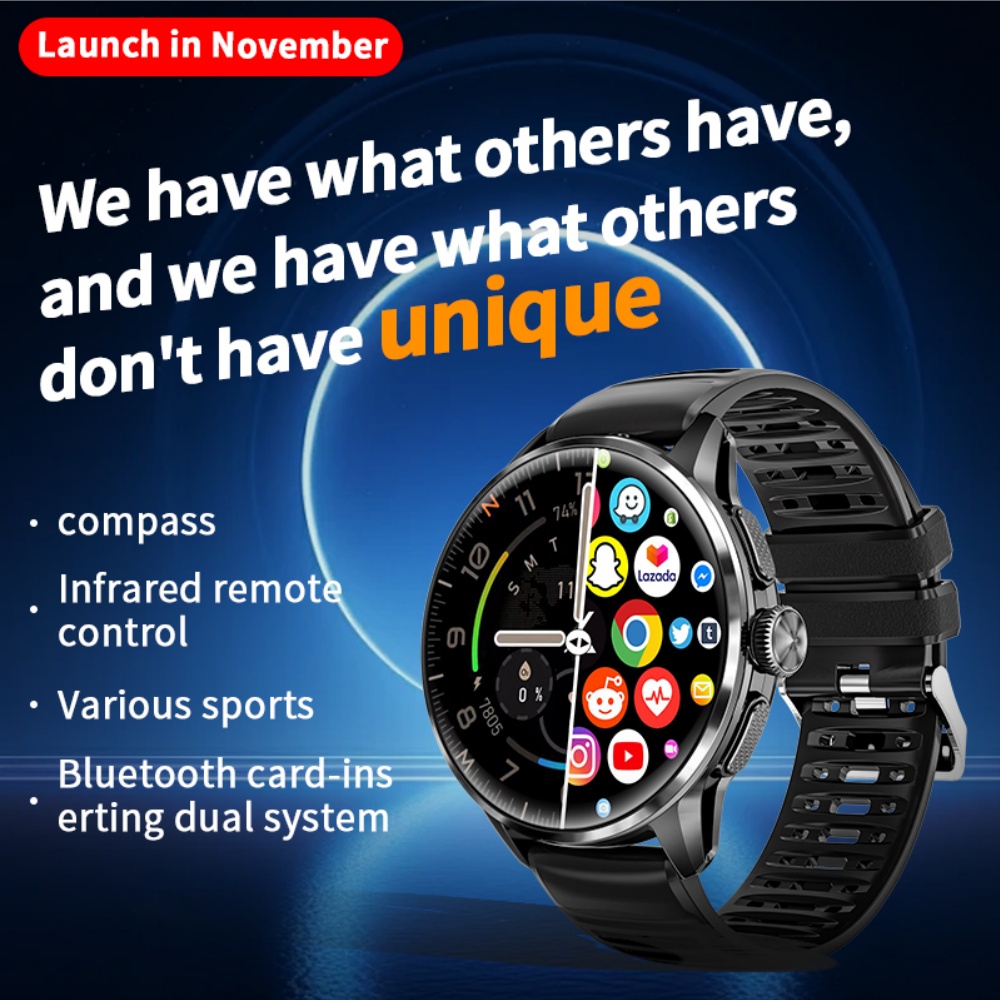 H100 Android Smart Watch 4G/5G - огляд і ціна Men'S Fashion App