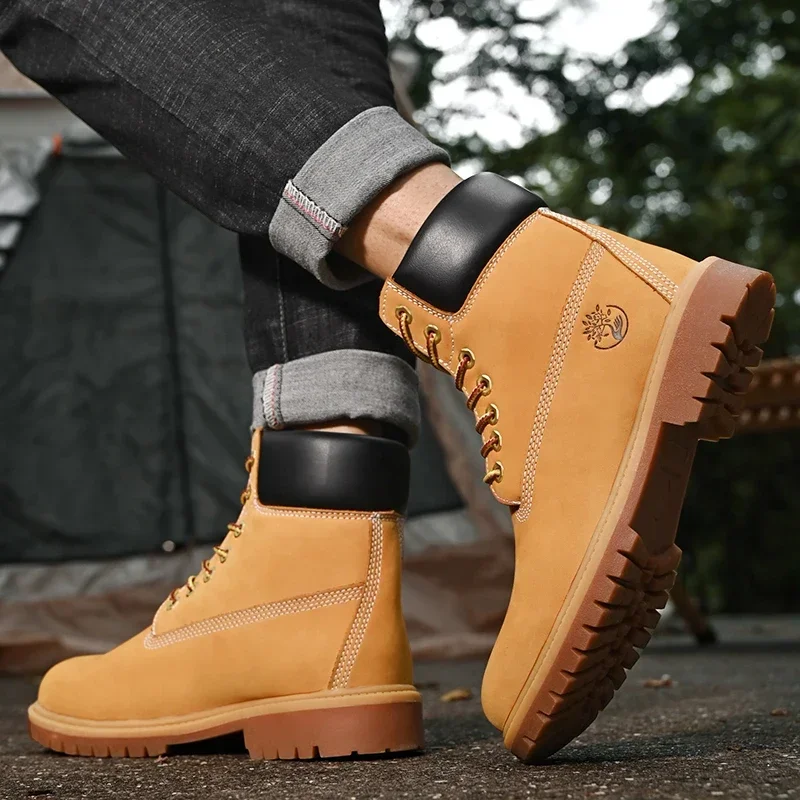 Boots Men High Top Boots High  - огляд і ціна Mens Fashion Chinos