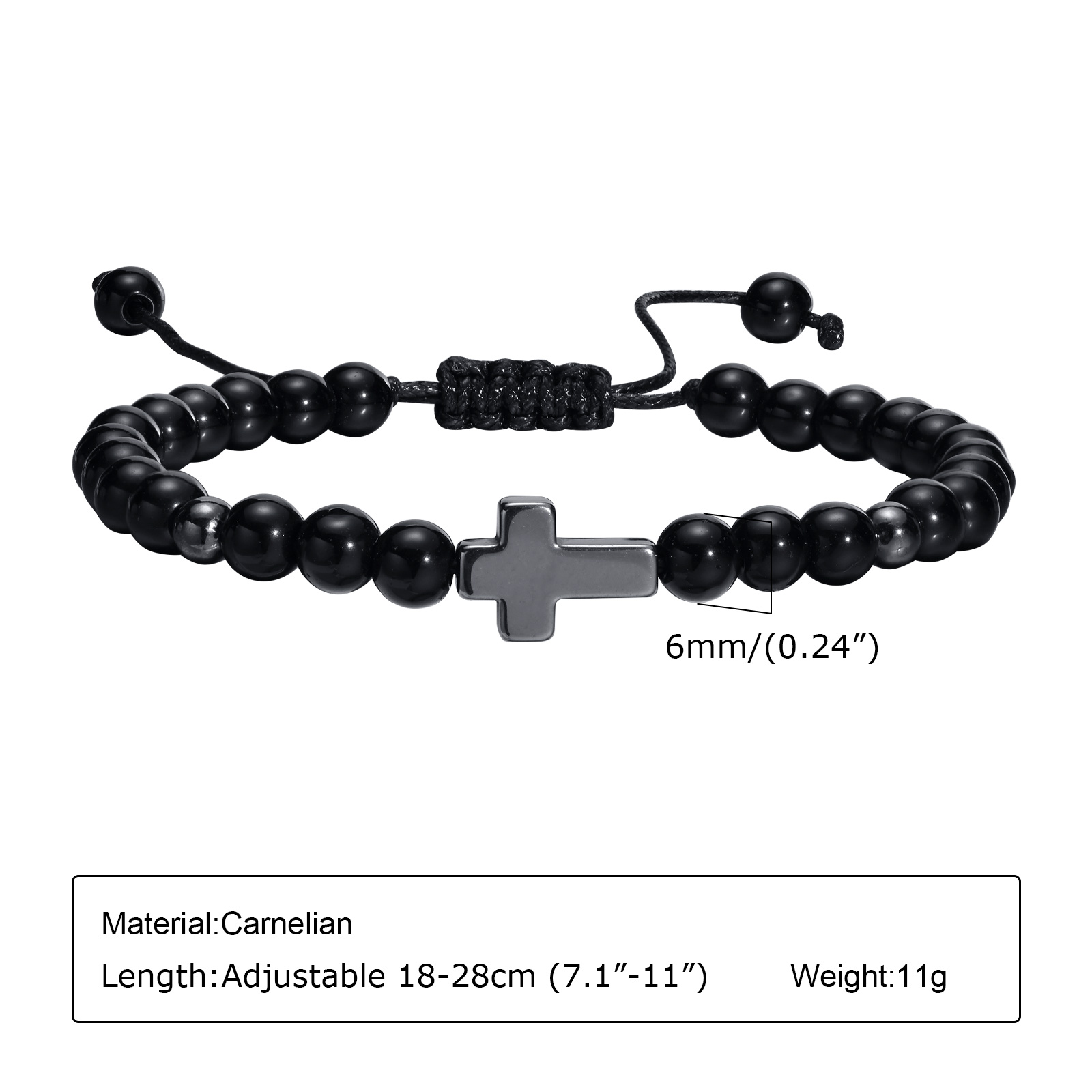 Easter Hematite Cross Bracelet - огляд і ціна Men'S Fashion Easter